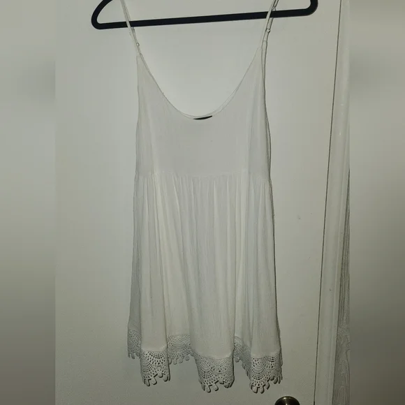 Lulus Rhiannon Ivory Lace Babydoll Dress White - Size S - Picture 2 of 4